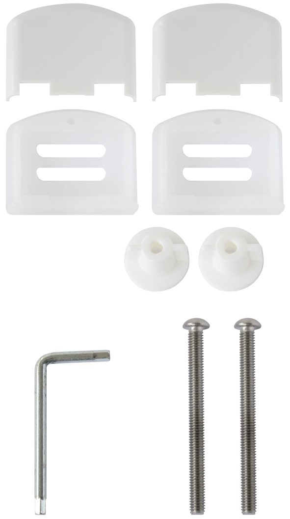 Abattant WC en Bois Blanc avec kit de fixation